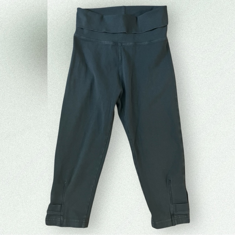 Hardtail Rolldown Blue Gray Yoga Capri Pants Size XS